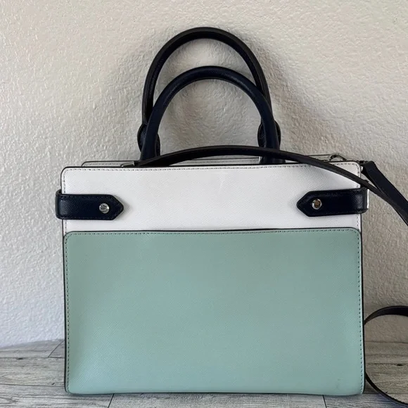 Kate Spade EUC+ Staci Medium Top Zip Satchel Crossbody Poolside Multi